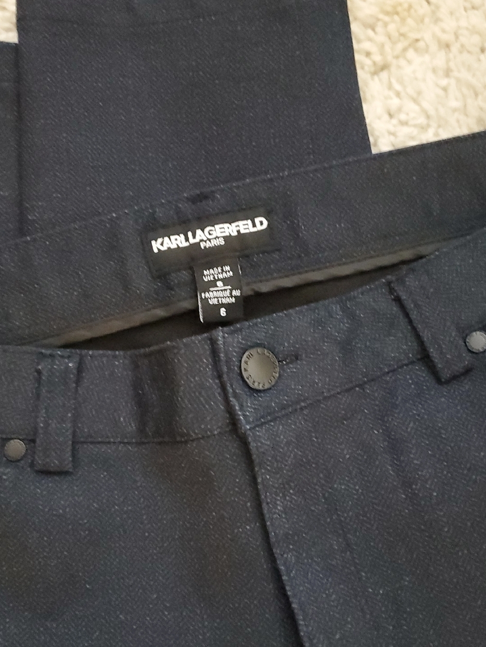 Karl Lagerfeld- Dress pant/Jean skinny dark blue/black nice clean flat pockets